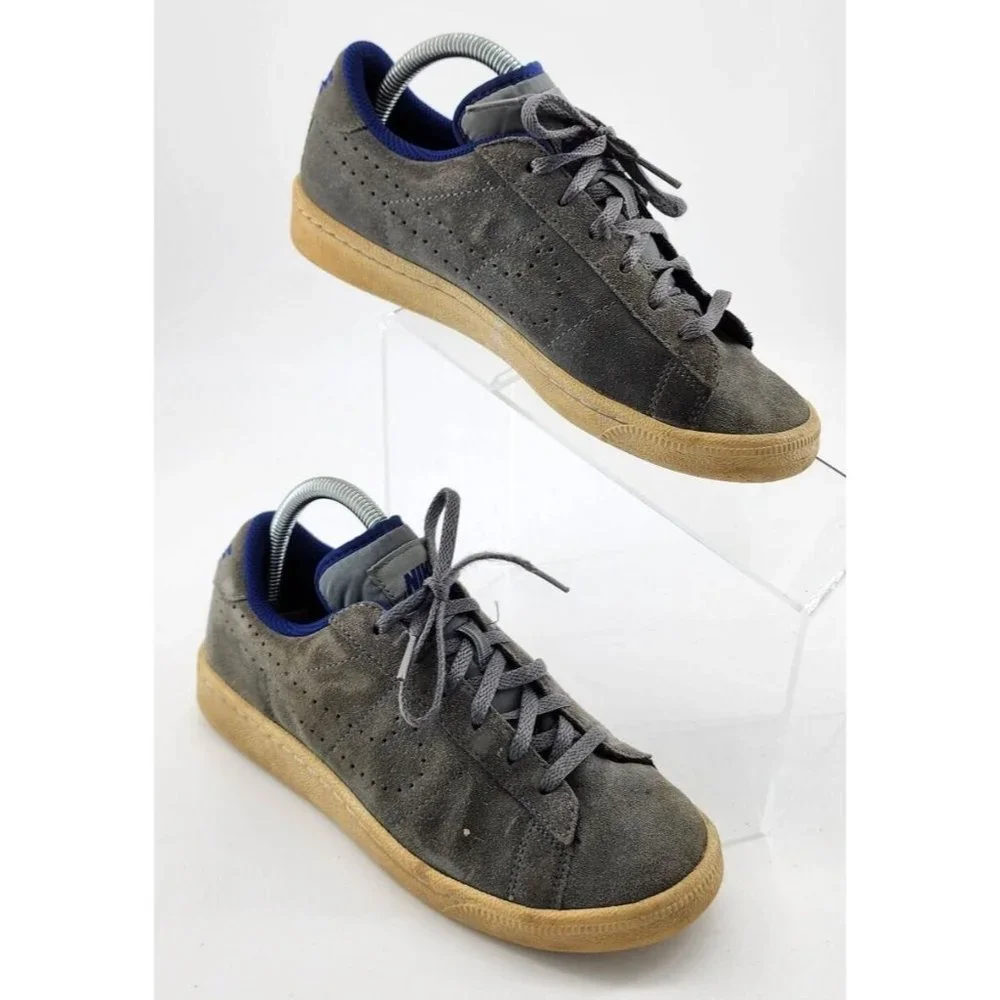 Nike Classic CS‎ Gray Blue Suede Youth Tennis Shoe Size 5Y 719448-003